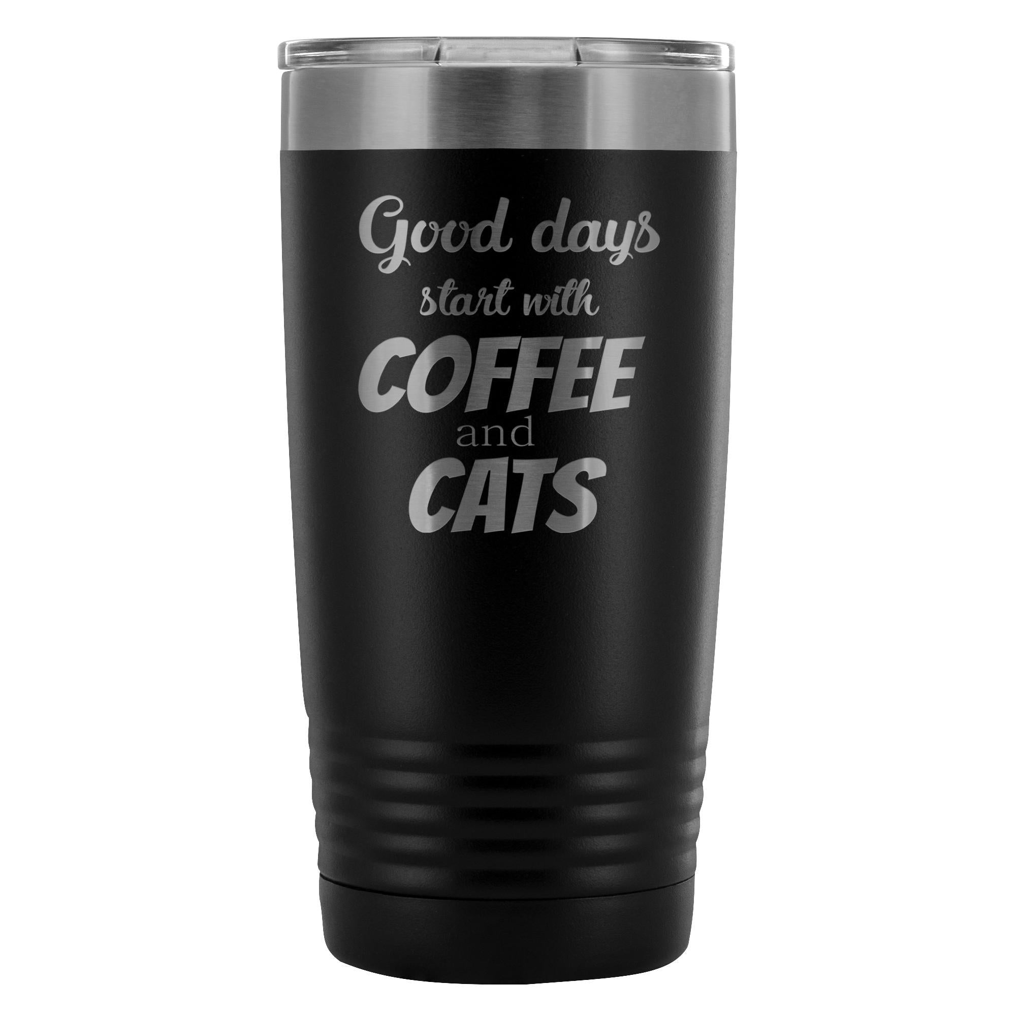 Coffee and cats 20oz Vacuum Tumbler