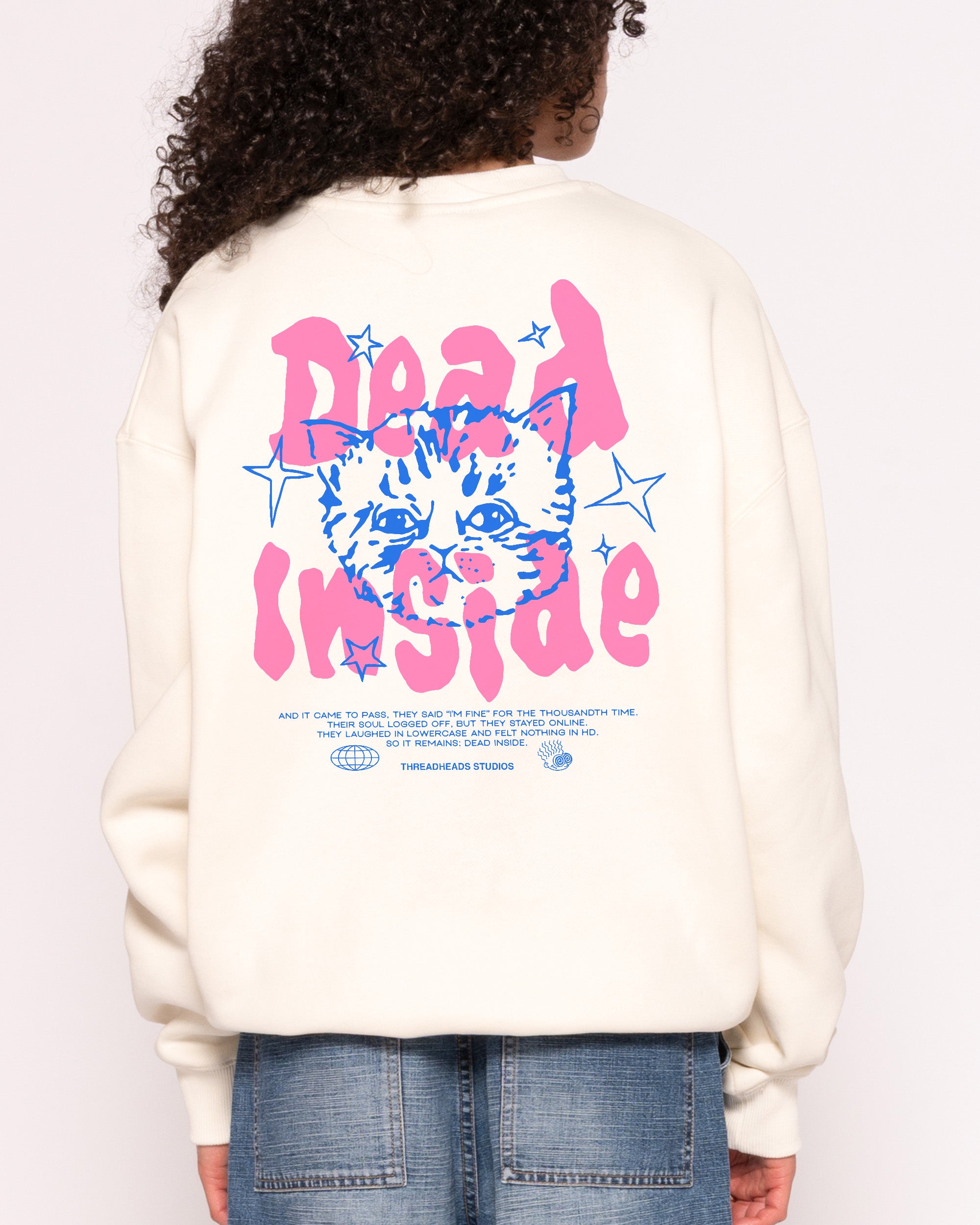 Dead Inside 26 Unisex Sweatshirt - Premium 340gsm Cotton-Polyester Graphic Print