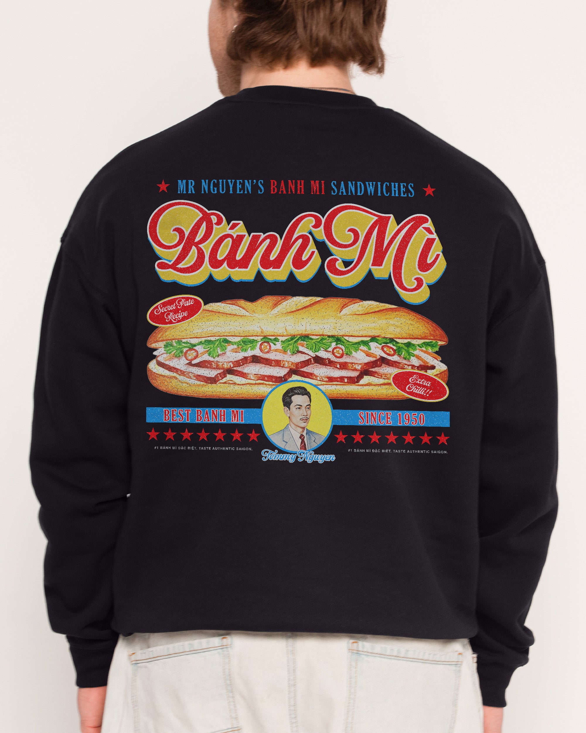 Mr Nguyen's Banh Mi Unisex Sweatshirt - Premium 340gsm Cotton-Poly Blend Graphic Print