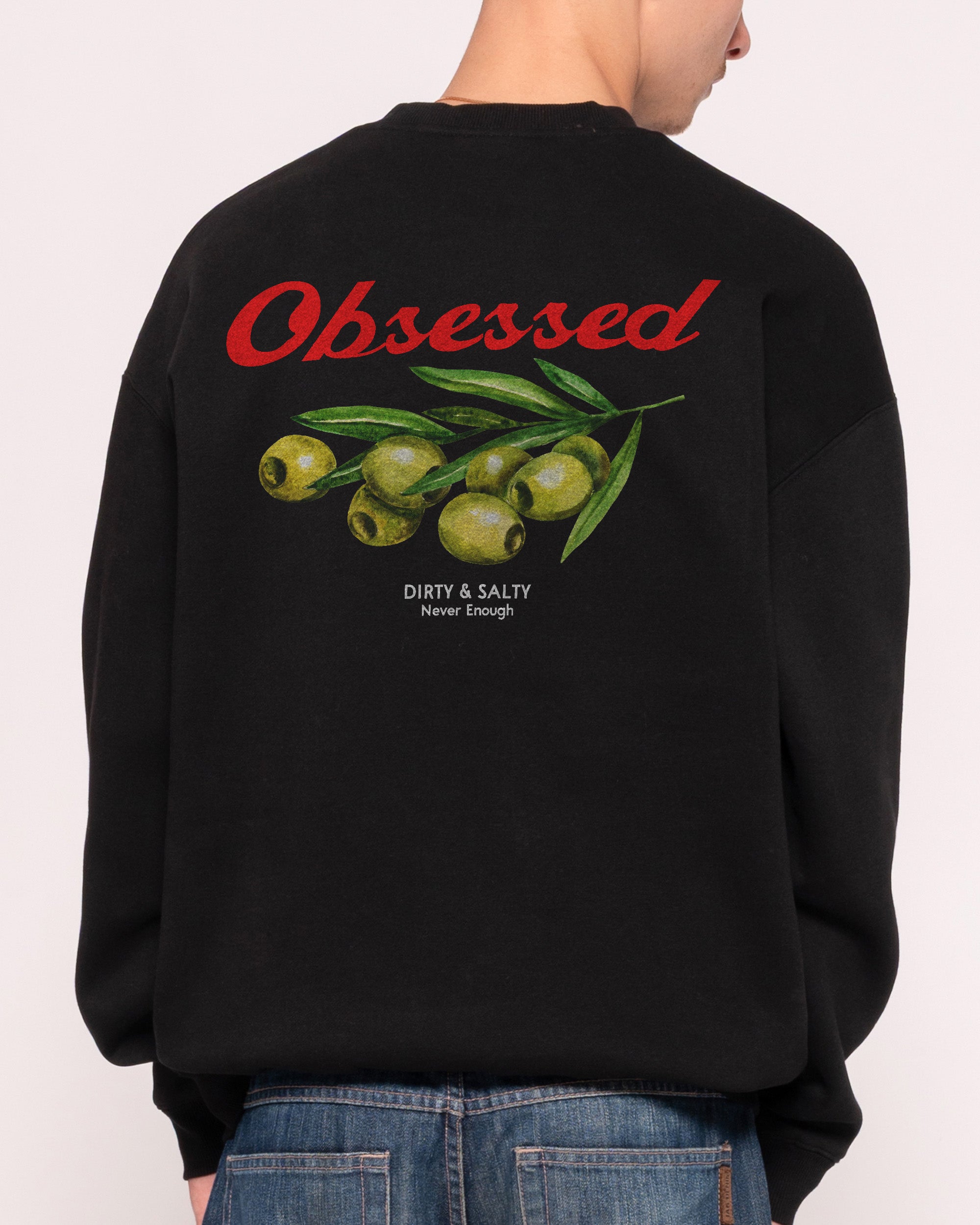 Obsessed Olives Unisex Graphic Sweatshirt - Premium 340gsm Cotton-Poly Blend