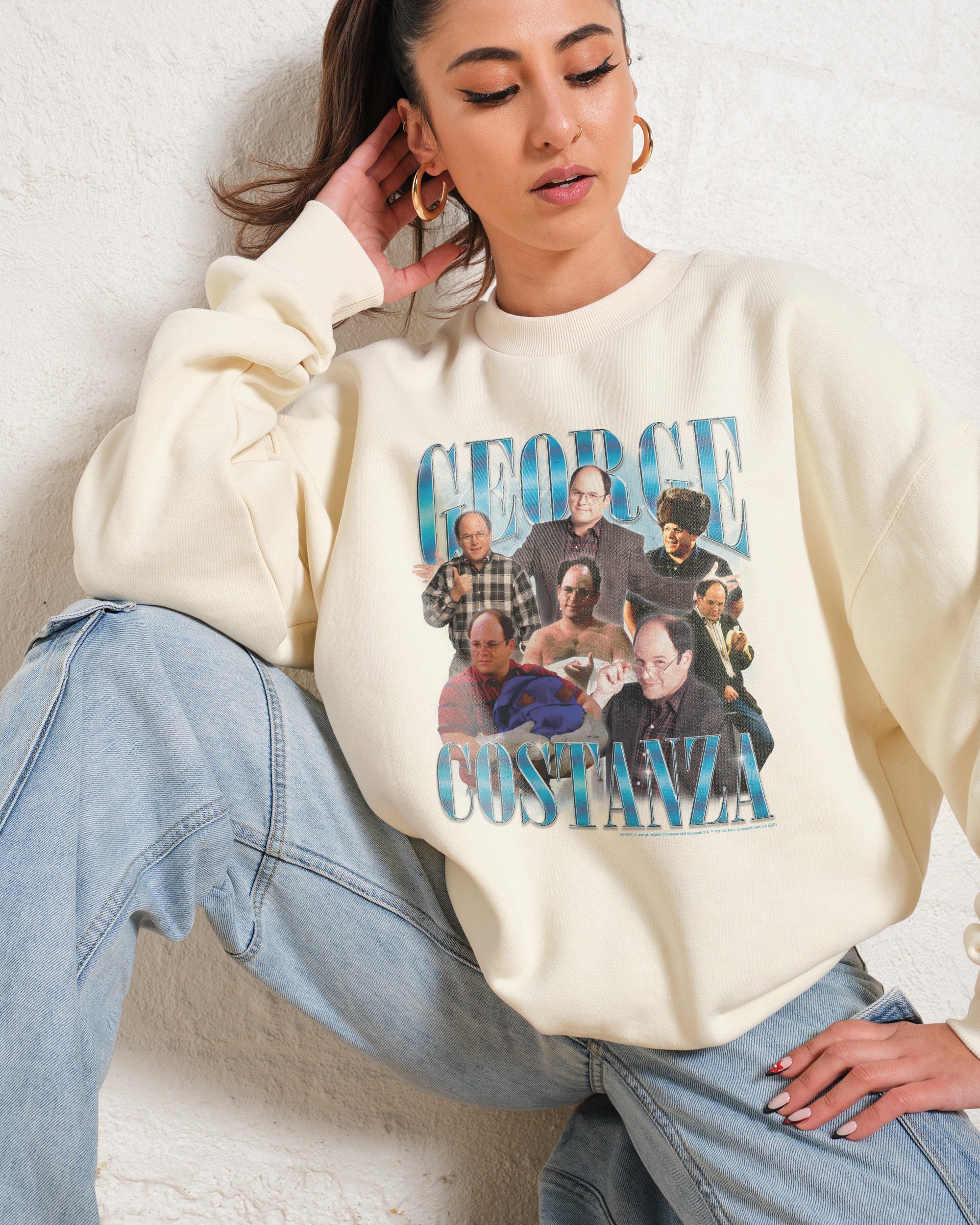 Vintage George Seinfeld Unisex Sweatshirt - Premium 340gsm Cotton-Poly Blend