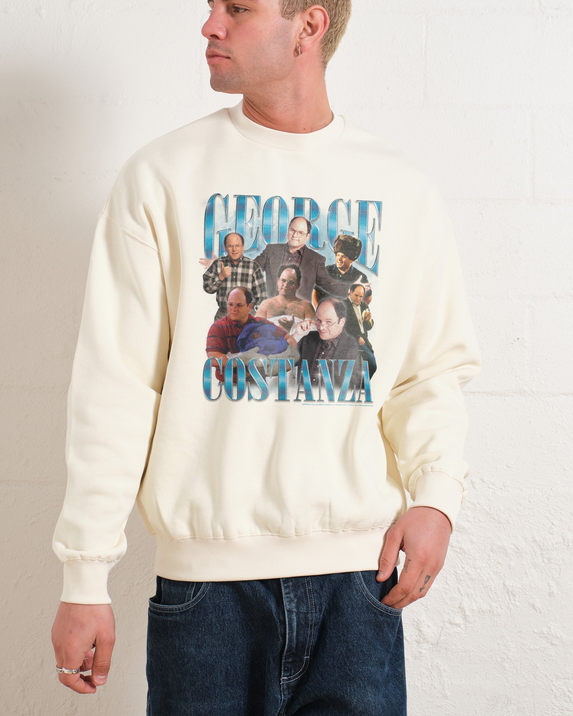 Vintage George Seinfeld Unisex Sweatshirt - Premium 340gsm Cotton-Poly Blend