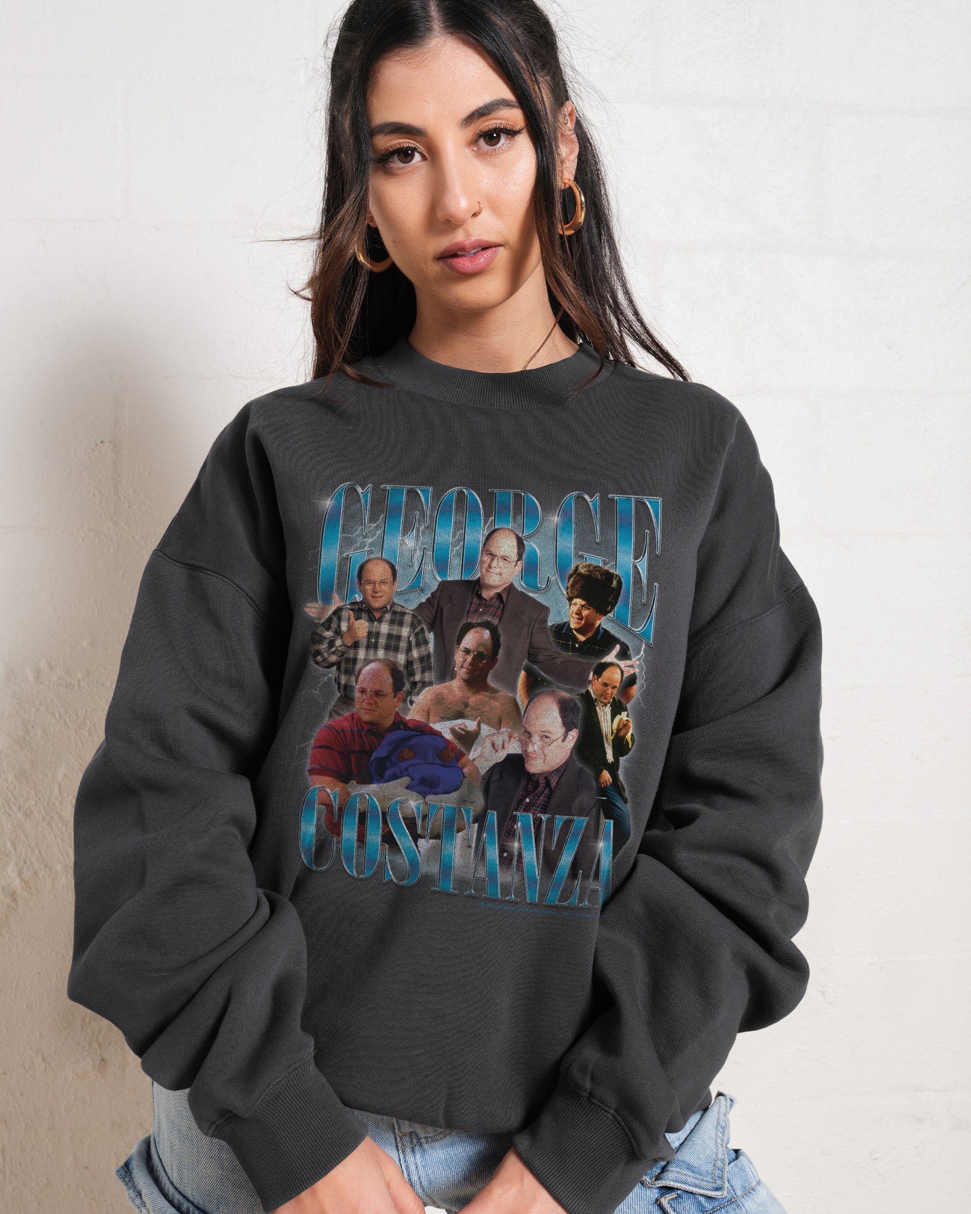 Vintage George Seinfeld Unisex Sweatshirt - Premium 340gsm Cotton-Poly Blend