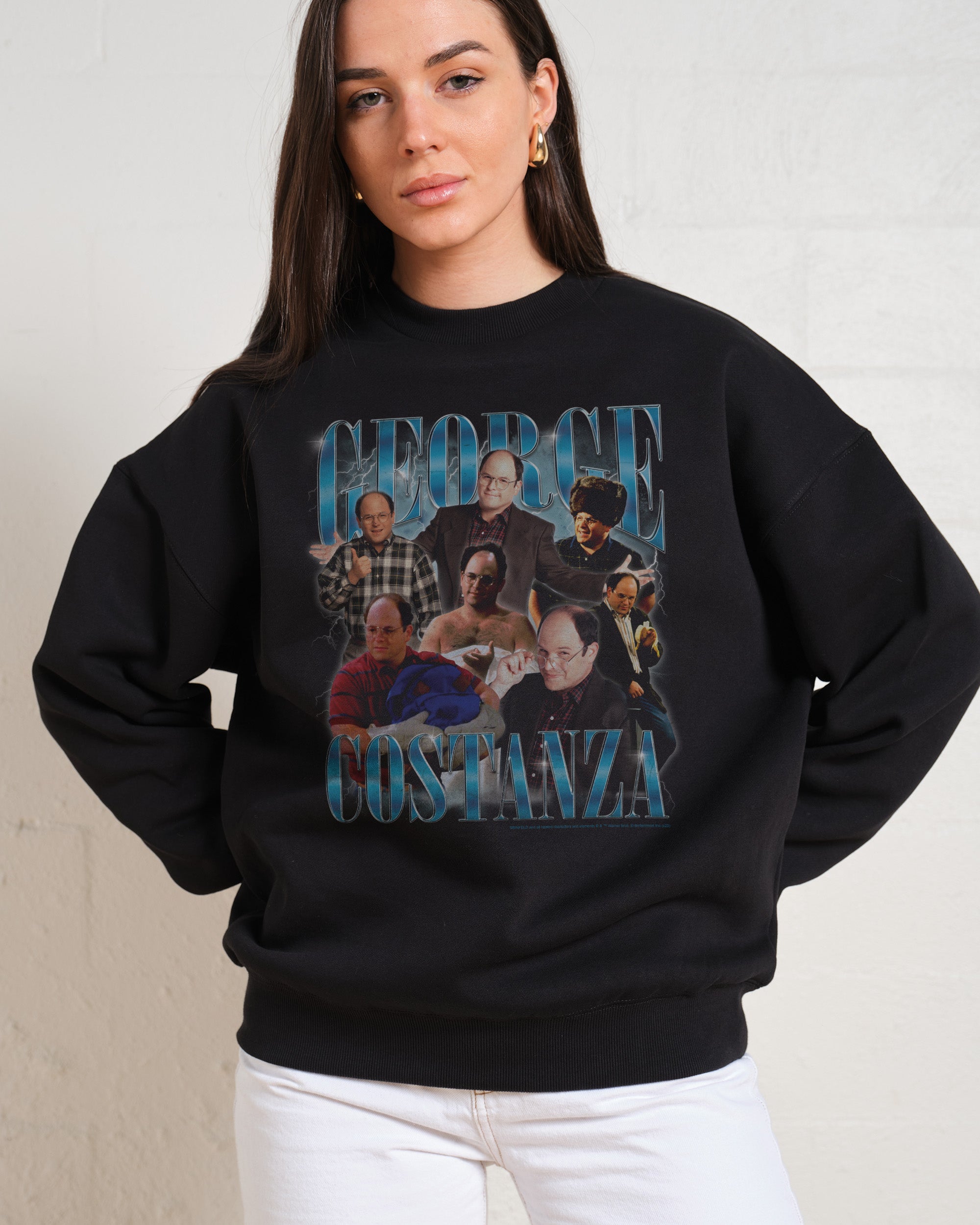 Vintage George Seinfeld Unisex Sweatshirt - Premium 340gsm Cotton-Poly Blend