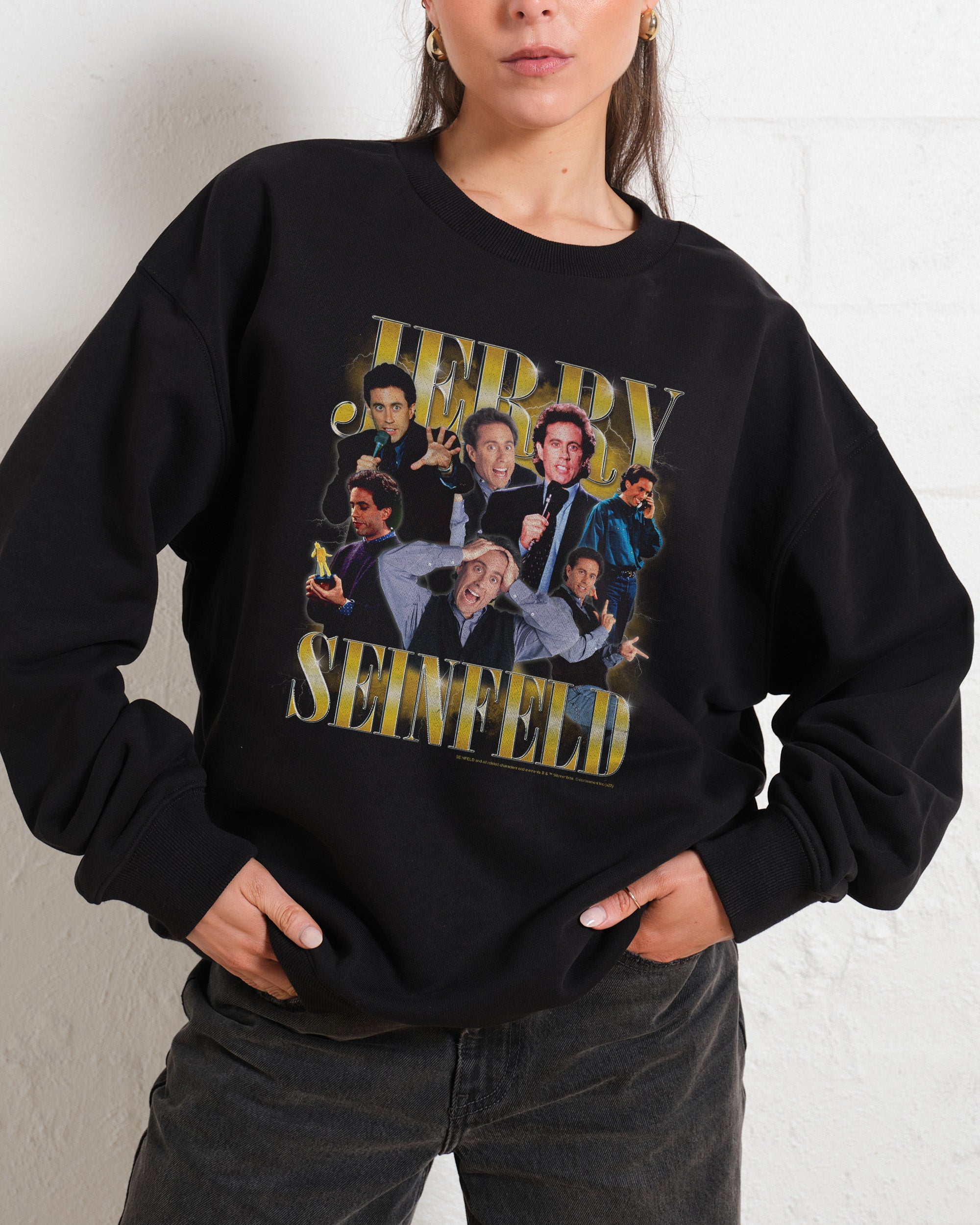 Vintage Jerry Seinfeld Unisex Sweatshirt - Premium 340gsm Cotton-Poly Blend