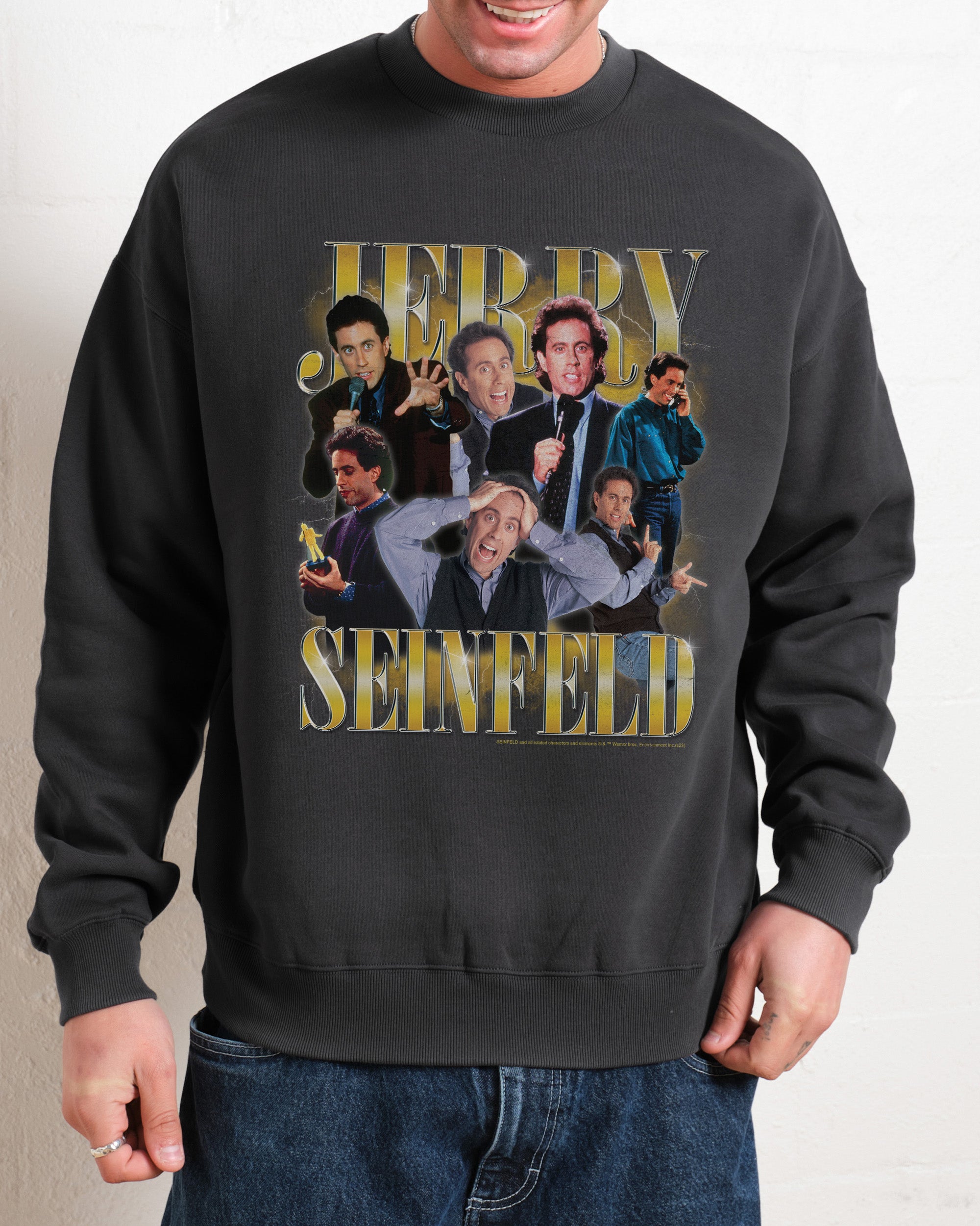 Vintage Jerry Seinfeld Unisex Sweatshirt - Premium 340gsm Cotton-Poly Blend