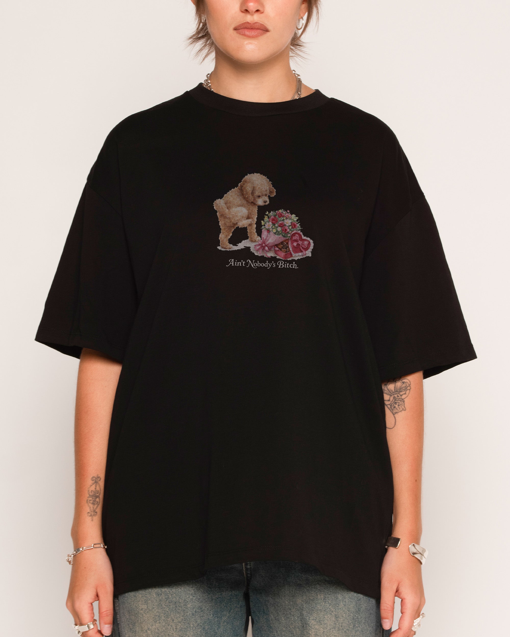 Ain’t Nobody’s Oversized Graphic Tee - Unisex 90s Boxy Fit 100% Combed Cotton