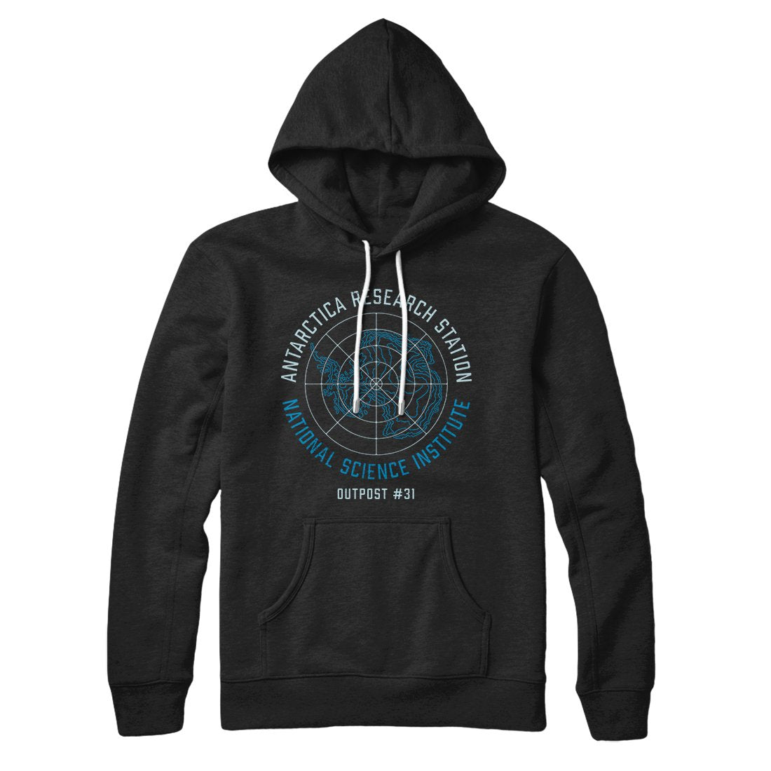 Outpost 31 Unisex Pullover Hoodie - Cotton Polyester Blend with Kangaroo Pocket