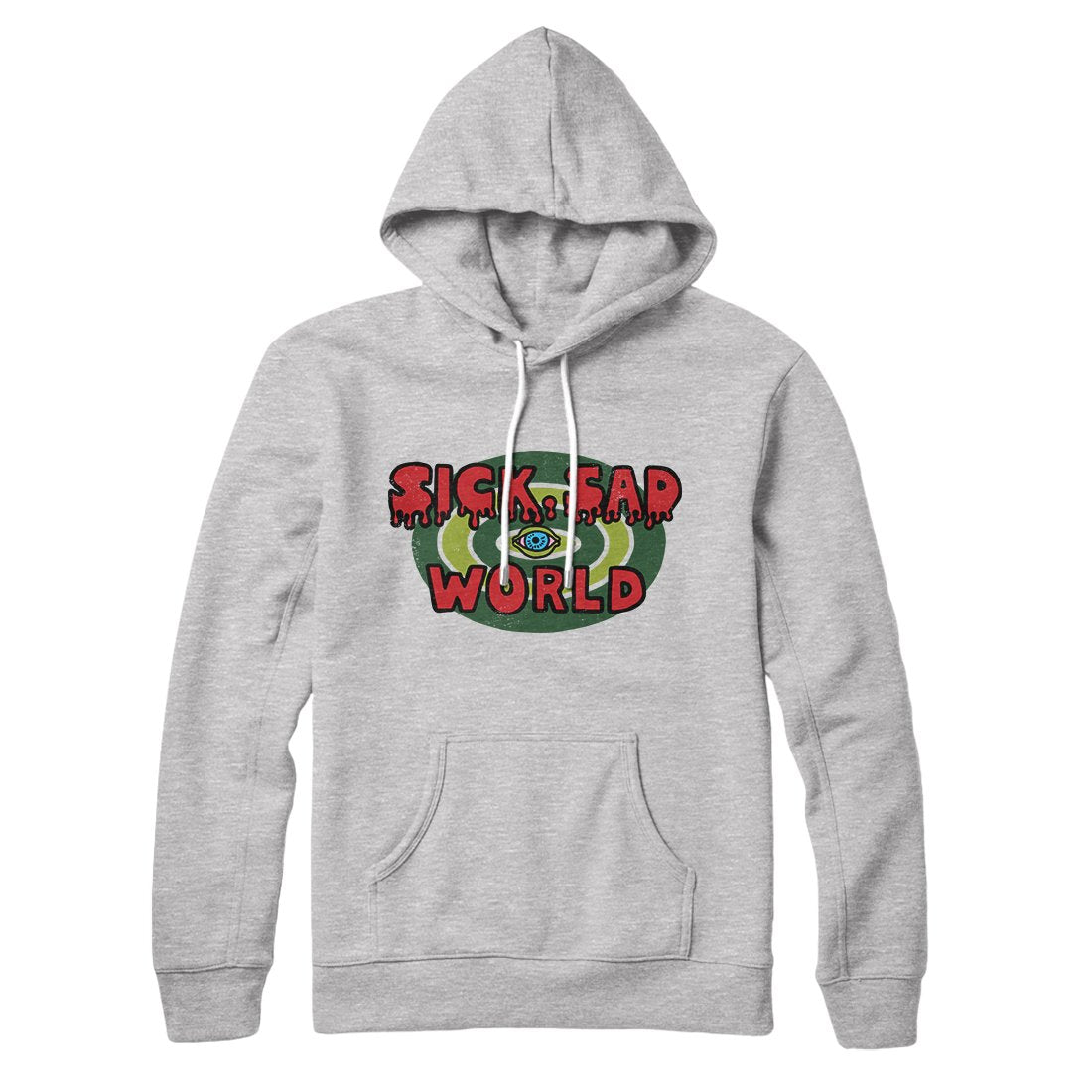 Sick Sad World Unisex Pullover Hoodie Cotton Polyester Loose Fit