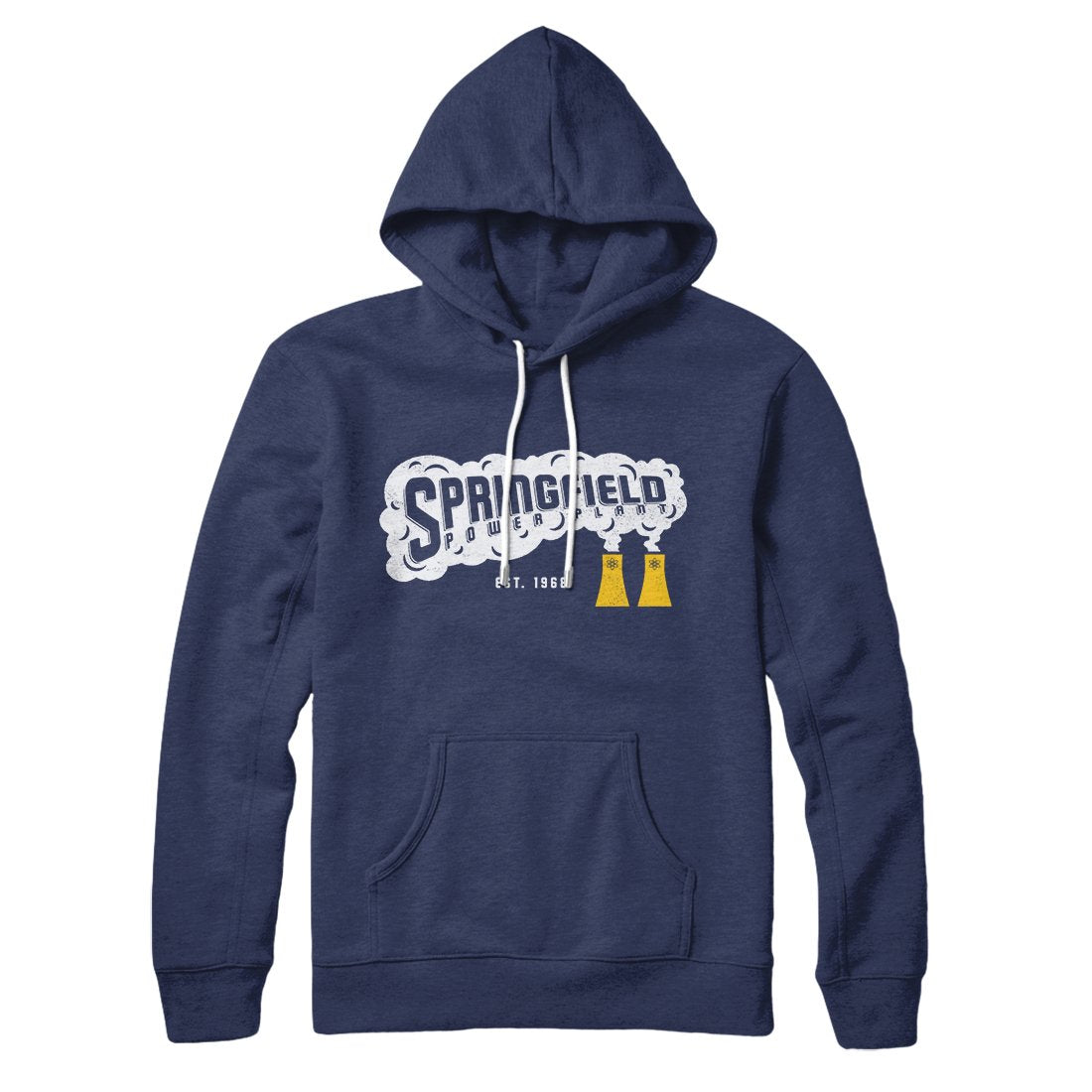 Springfield Power Plant Unisex Cotton Polyester Hoodie - Pullover with Kangaroo Pocket