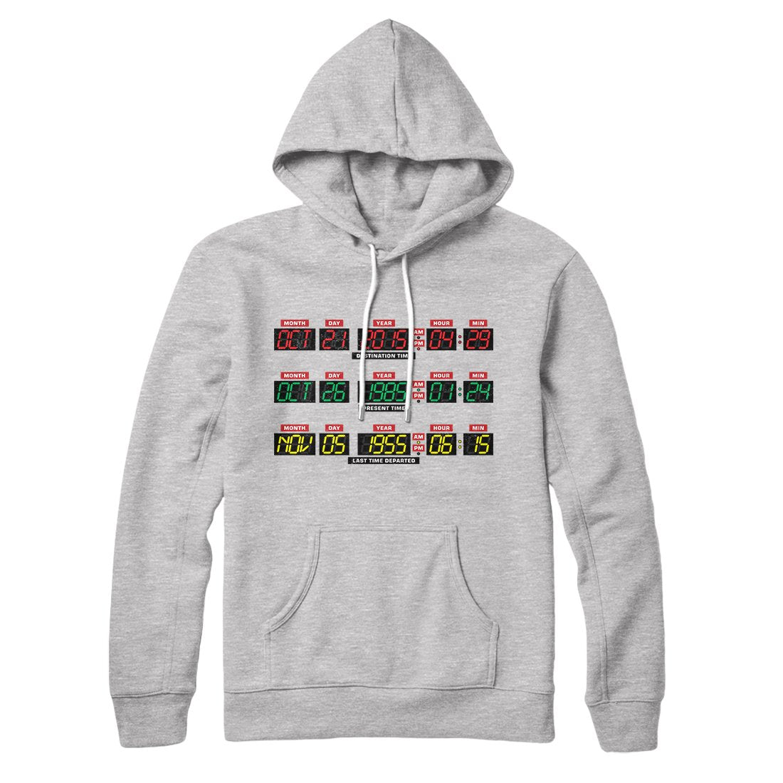 Time Machine Dashboard Unisex Hoodie - Cotton Polyester Pullover with Kangaroo Pocket